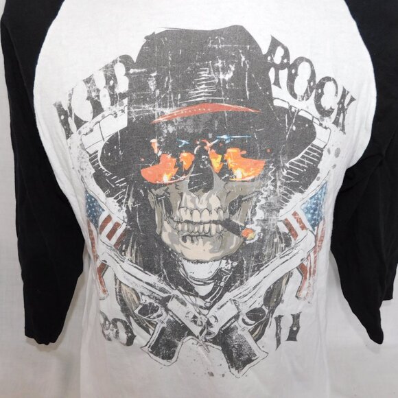 Kid Rock 2011 Born Free Tour 3/4 Raglan Sleeve Baseball Style T Shirt Mens M - Picture 3 of 7
